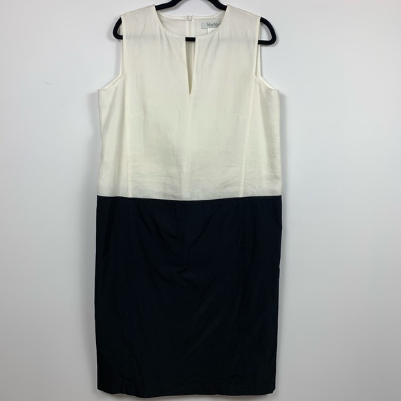 MaxMara Dresses & Skirts - Max Mara Monochrome/Colour Block Sheath Dress